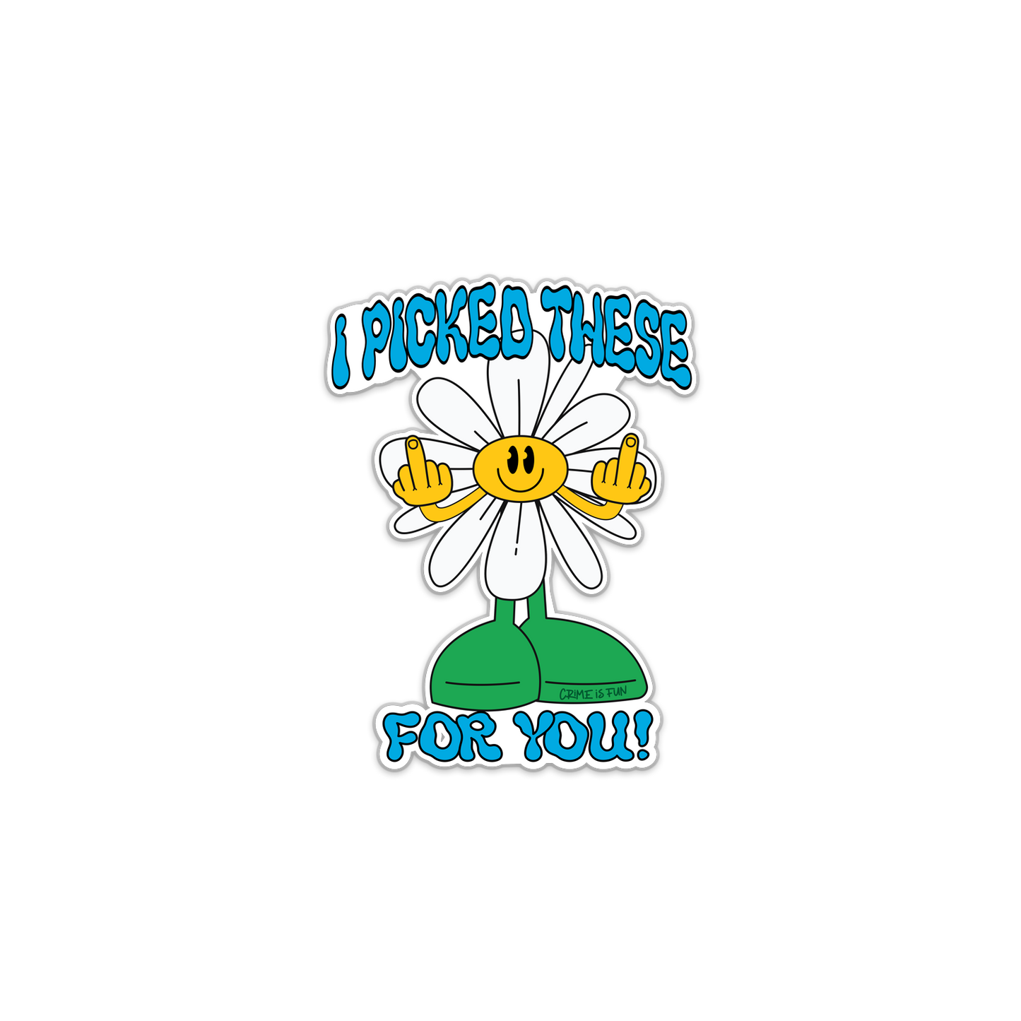 Give Them Flowers Die Cut Sticker