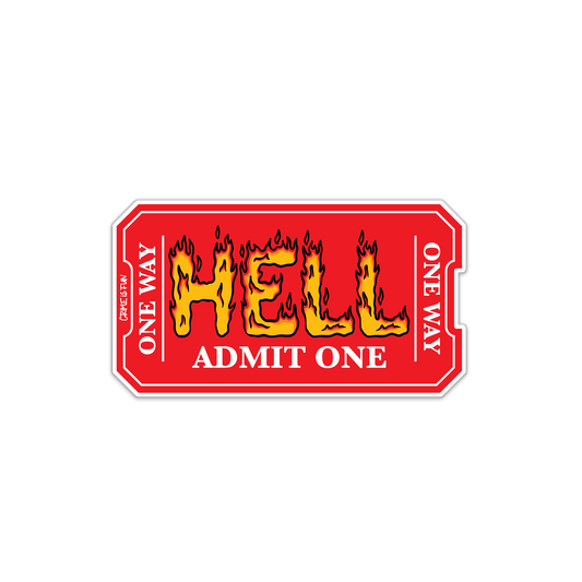 One Way Die Cut Sticker