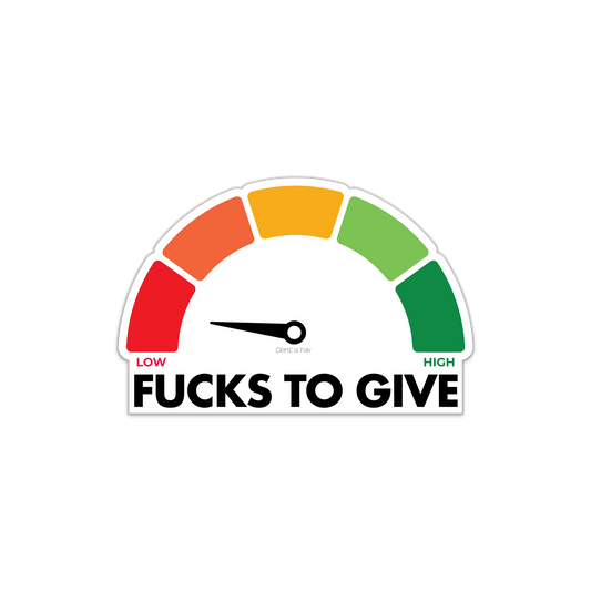 Running Low Die Cut Sticker